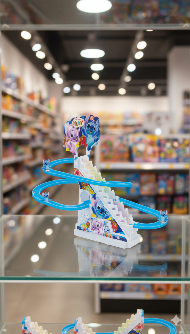 🟦🎢 ESCALERA STITCH – DIVERSIÓN QUE NO SE DETIENE 🎢🟦