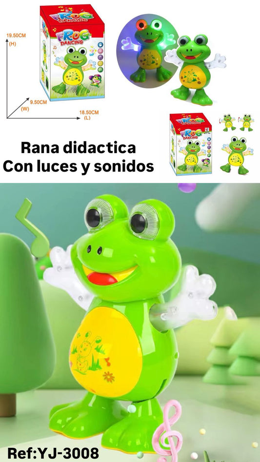 🐸🎶 RANA DIDÁCTICA CON LUCES Y SONIDOS 🎶🐸