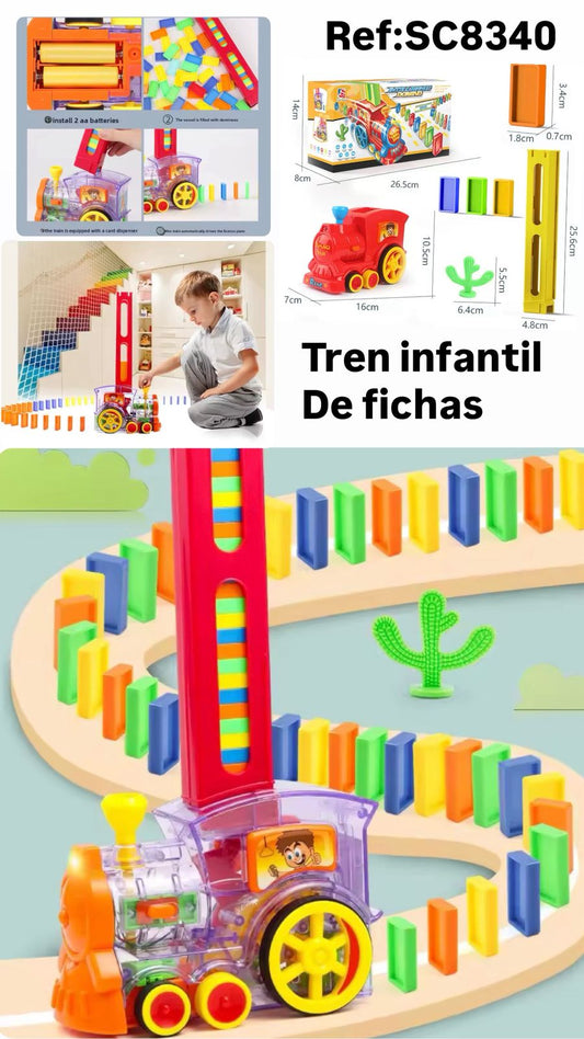 🚂🎨 TREN INFANTIL DE FICHAS – APRENDIZAJE QUE DIVIERTE 🎨🚂
