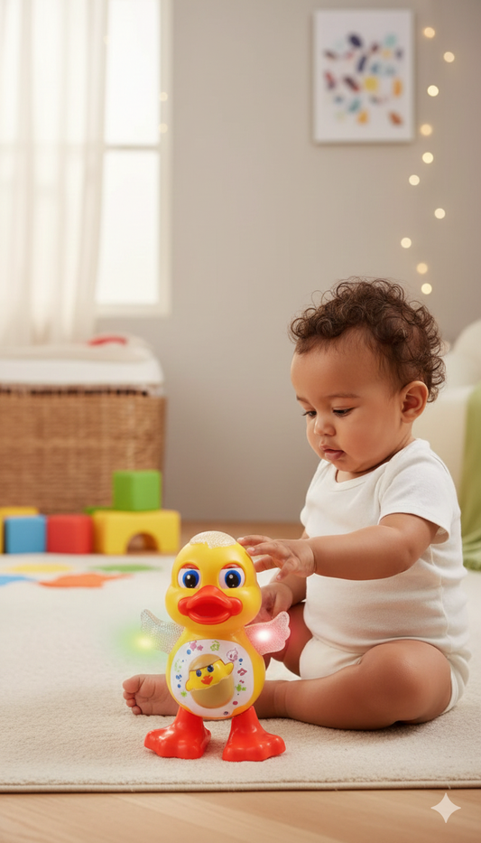 🐥✨ PATO DIDÁCTICO CON LUCES Y SONIDO ✨🐥