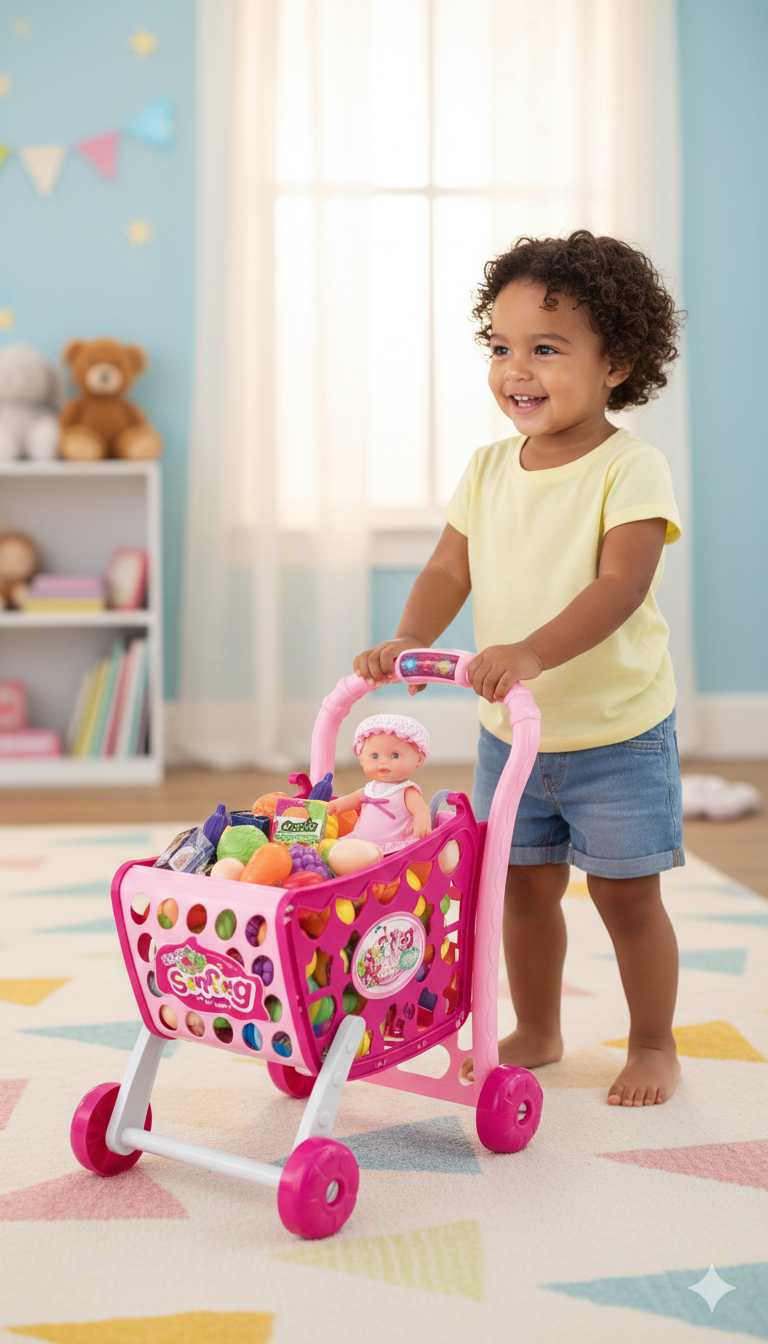 🛒✨ CARRITO DE MERCADO CON LUCES Y SONIDOS ✨🛒