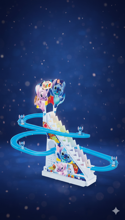🟦🎢 ESCALERA STITCH – DIVERSIÓN QUE NO SE DETIENE 🎢🟦
